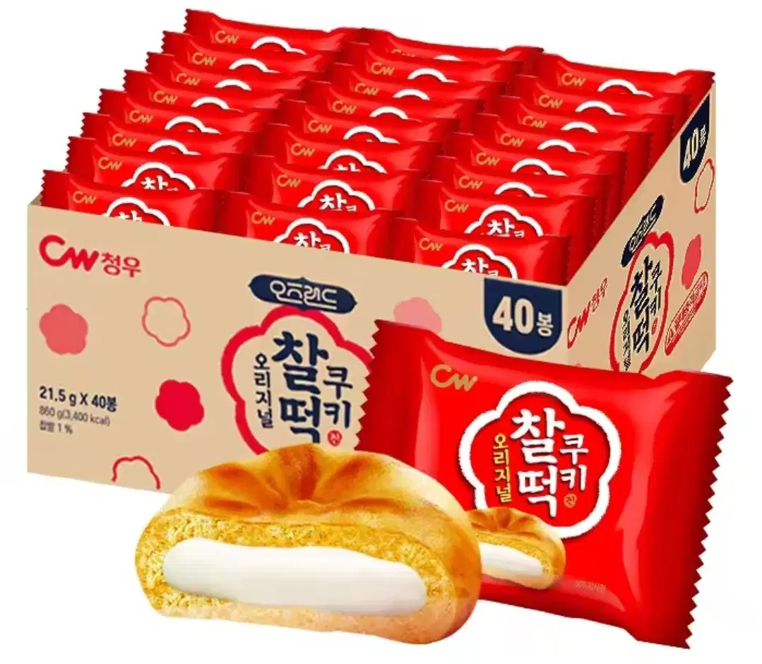 청우 오리지널 찰떡쿠키 40봉 (860g)